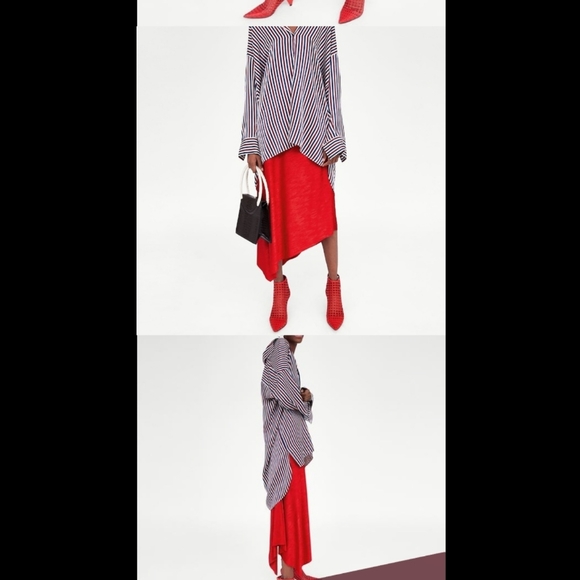 New ZARA Red Skirt - Picture 2 of 6